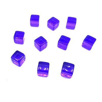 200Pcs/set Clear 8mm Acrylic Dices Game Props Educational Toy for Colorful Square Corner Cube Dices Sets