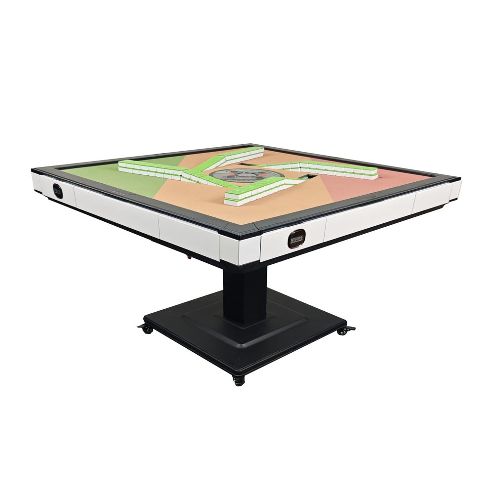152 Mahjong Tiles Automatic Mahjong Table, Pre-Assembled, High-end Custom Fashion Tabletop for Mahjong Tables USB Charging Port, Noiseless Mat, Ultra Slim Design(New Year Gift)