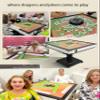 152 Mahjong Tiles Automatic Mahjong Table, Pre-Assembled, High-end Custom Fashion Tabletop for Mahjong Tables USB Charging Port, Noiseless Mat, Ultra Slim Design(New Year Gift) view 3