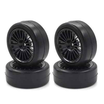 4PCS 1/10 RC Drift Tires 60mm Hard Tyre 1:10 RC Racing Car for Kyosho for Traxxas On Road Drifting Car Wheels confident