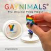 Gaynimals Articulated Rainbow Fox Fidget Toy  3D Printed Sensory Desk Pet  Stress Relief & Calming Tool for Adults & Teens  Bushy Tailed Pride Figure (1 Pack, Gift Boxed) view 2