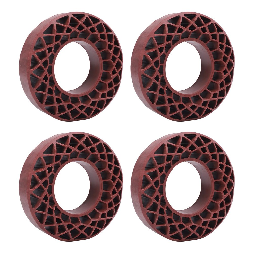 4Pcs 1.9in RC Car Tire Silicone Insert, Enhanced Grip and Stability Wheel Tire Insert for 1/10 RC Crawler Car, Sturdy Silicone Material with Rhombus Design for Various Surfaces, Ea (Copper)