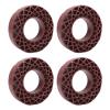 4Pcs 1.9in RC Car Tire Silicone Insert, Enhanced Grip and Stability Wheel Tire Insert for 1/10 RC Crawler Car, Sturdy Silicone Material with Rhombus Design for Various Surfaces, Ea (Copper) view 1