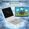 Miyoo Mini Flip Handheld Game Console 2.8-inch 750*560 IPS Screen 2500mAh Miyoo-mini Flip Clamshell Retro Games Consoles OnionOS-64GB Black view 2