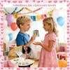 24 Packs Kids Valentines Day Gifts for School, Heart-Shape Gems with Valentines Cards for Kids Classroom Must Haves Gift, Pocket Hug Crystals Rock Valentines Day Cards Party Favors Classroom Exchange view 2