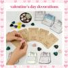 24 Packs Kids Valentines Day Gifts for School, Heart-Shape Gems with Valentines Cards for Kids Classroom Must Haves Gift, Pocket Hug Crystals Rock Valentines Day Cards Party Favors Classroom Exchange view 4