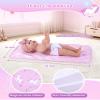 BABESIDE 13PCS Baby Doll Accessories, Baby Doll Diaper Bag with Magic Bottles, Changing Mat,Diapers & Carrier, Pretend Play Doll Care Set for 12-15 Inches Dolls Kids Gift, Pink view 4
