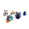 3D Printed Animal Desk Toys, Stress Relief Fidget Figures, Cute Mini Animal Collection, 5 Pack view 1