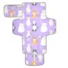 DUOBU Portable Diaper Changing Pad Foldable Baby Changing Mat with Built-in Pillow Waterproof Changing Pad for Newborn Girls Boys Cute Cats view 1