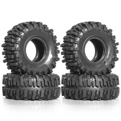 RC Toys For Trx4m For Scx24 AX24 1/18 1/24 4pcs 55mm 1.0" Soft Rubber Mud Tires RC Crawler Car Upgrade Wheel Accessories