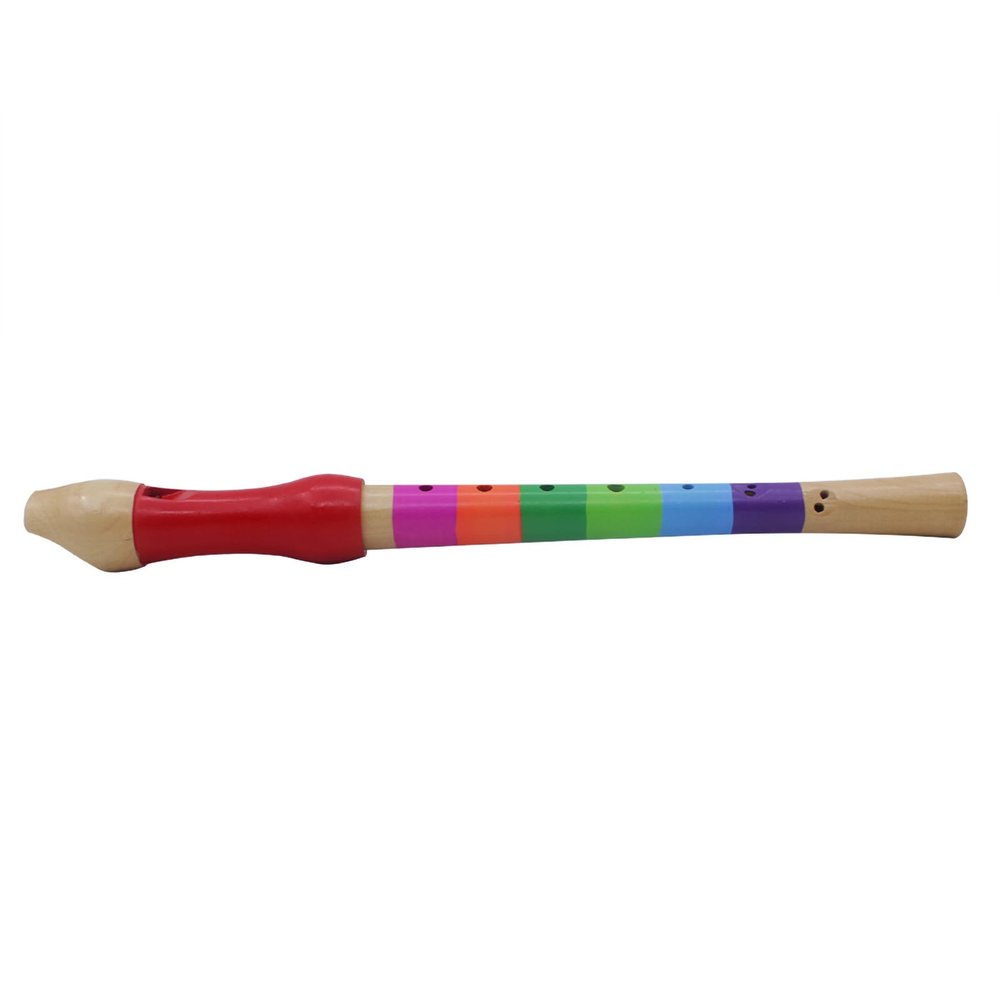 CHICIRIS Wooden Flute, Educational Musical Kids Toy with Smooth Surface, Attractive Patterns, 4 Colors, Easy to Carry, for Early Music Education, Great Gift (Multi Color)