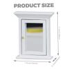 1 12 Scale Dollhouse Furniture, Lifelike Dollhouse Mirror Cabinet, Wooden Bathroom Miniature Furniture, 1 12 Scale Accessories view 2
