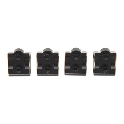 4Pcs RC Link Mount Set, Brass Stable Rustproof Upgrade Parts for Axial SCX10 II AR44 Axles 1/10 Black, Made of Premium Brass Material, Rust, wear, Sturdy, Stable and Reliable,
