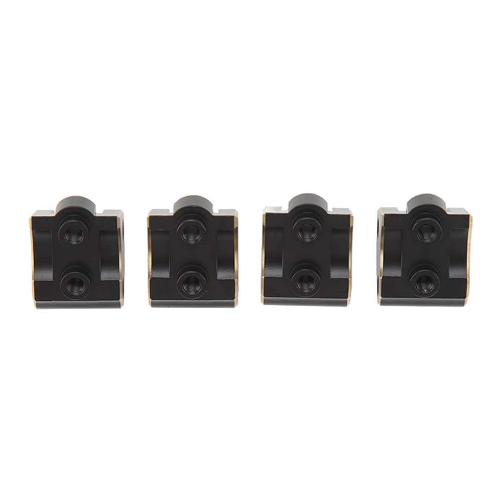 4Pcs RC Link Mount Set, Brass Stable Rustproof Upgrade Parts for Axial SCX10 II AR44 Axles 1/10 Black, Made of Premium Brass Material, Rust, wear, Sturdy, Stable and Reliable,