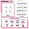 Zenirob 122 Pcs Cheerleader Gifts Bulk for Team, 24 Set Cheer Necklace, Makeup Bag, Keychain, Stickers Set, Cheer Team Gifts for Girls Women, Cheerleading Party view 2