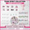 Zenirob 122 Pcs Cheerleader Gifts Bulk for Team, 24 Set Cheer Necklace, Makeup Bag, Keychain, Stickers Set, Cheer Team Gifts for Girls Women, Cheerleading Party view 3