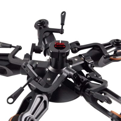 HAOCNC 12mm Metal Rotorhead Swashplate 3 4 5 for 700 and 800 Size RC Helicopter Rotor Heads Parts Compatible with(12mm 5-Blade)
