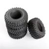 4PCS 115MM 2.2 Rubber Big Tires Wheel Tyres 1/10 RC Crawler Car for Axial for Wraith SCX10 confident view 1
