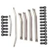 10Pcs 313mm Stainless Steel Link Rod Set Linkage Steering w/Nylon Ball End for Axial SCX10 II 90046 1/10 RC Car confident view 1