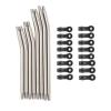 10Pcs 313mm Stainless Steel Link Rod Set Linkage Steering w/Nylon Ball End for Axial SCX10 II 90046 1/10 RC Car confident view 2
