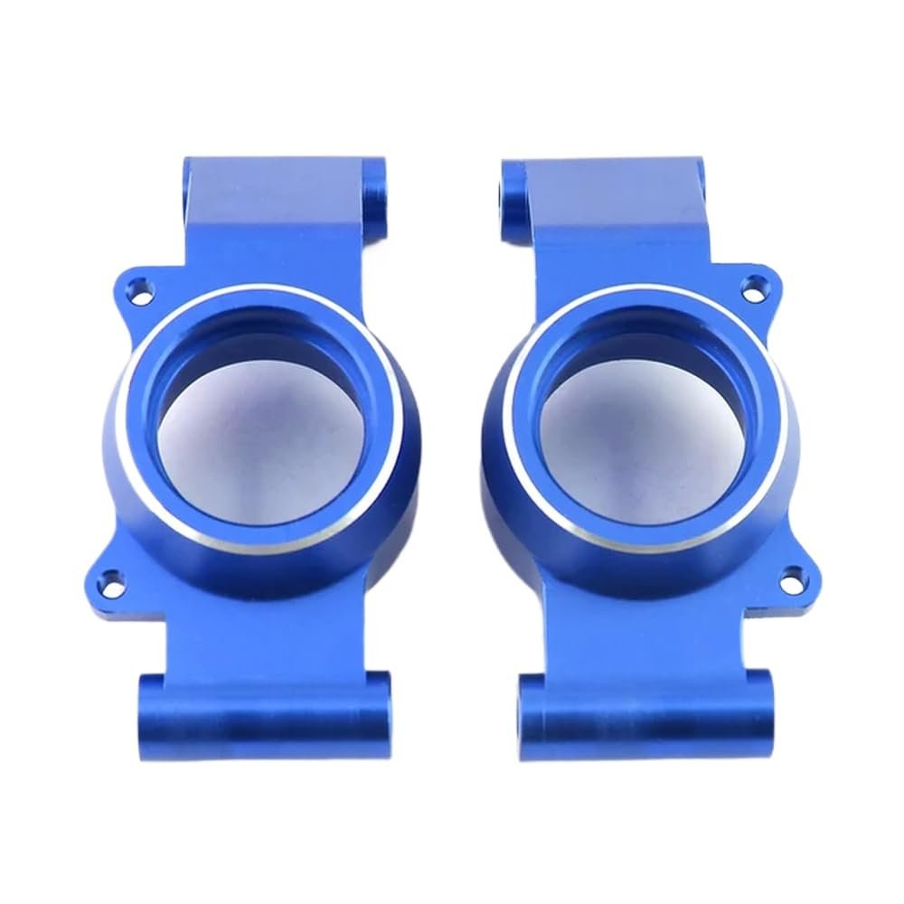 2pcs Metal Rear Stub Axle Hub Carrier Compatible with 1/5 6S 8S RC Upgrade Parts Accessories(Blue)