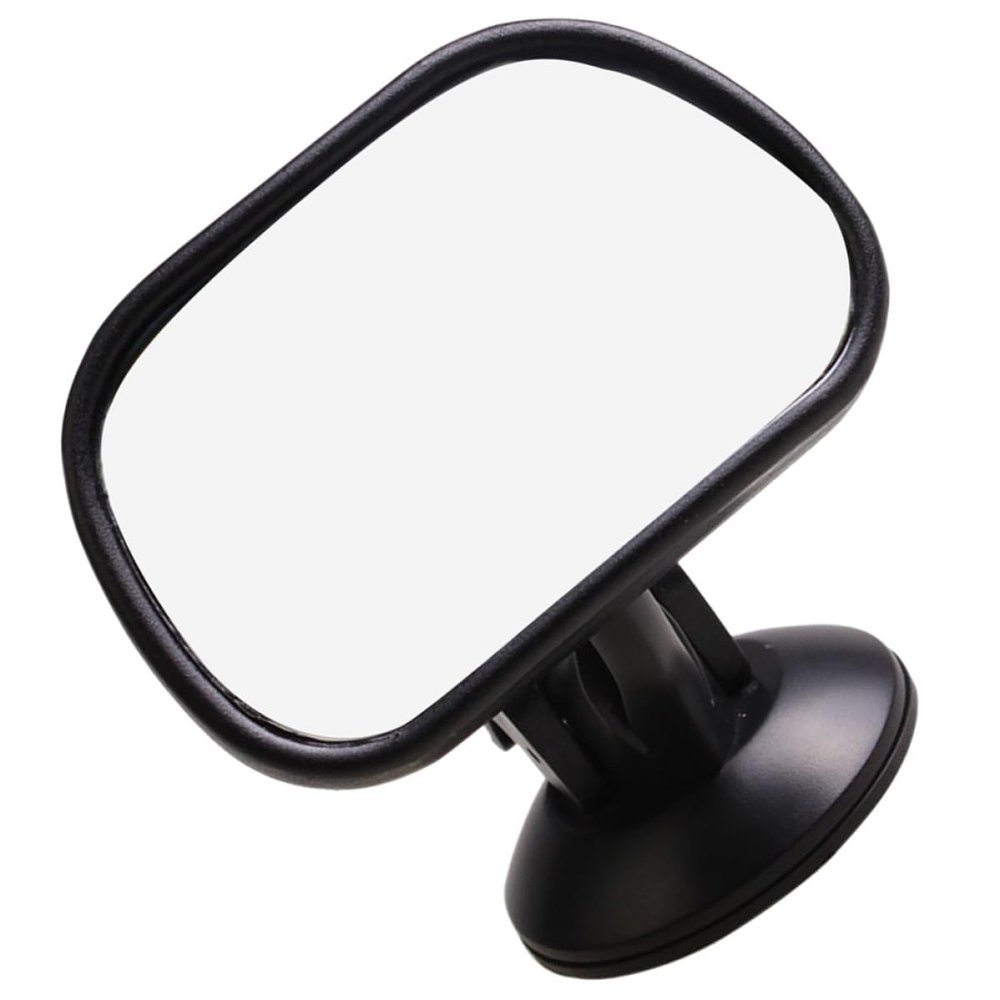 EXAOMBLE Rear View Mirror for Car Seats Backseat Mirror with Suction Cup Wide Angle with Explosion-Proof Film for Safe Backseat Observation