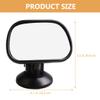 EXAOMBLE Rear View Mirror for Car Seats Backseat Mirror with Suction Cup Wide Angle with Explosion-Proof Film for Safe Backseat Observation view 2