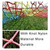 Heavy Duty Colorful Rope Climbing Net for Kids - Outdoor Playground Safety Netting, Cargo Wall, Ladder, Swingset - 1x4m (3.3x13.12ft), 10x10cm Mesh view 3