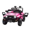 12v Ride on Car for Kids with Parent Remote Control, Electric Power Wheel Car w/ 2 Speeds, Spring Suspension, Music, LED Lights & Safety Belt - Toddler Ride on Toy Car for Age 3+Pink view 1