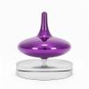 Hautech Electric Spinning Top for Adults 6+ Hour Spin, LED Light Show, Glass Base, Desktop Toy for Focus & Stress Relief (Exploration Purple) view 1