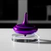 Hautech Electric Spinning Top for Adults 6+ Hour Spin, LED Light Show, Glass Base, Desktop Toy for Focus & Stress Relief (Exploration Purple) view 2