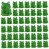 AwnsIMfreien Tiny Frogs, Mini Frogs 200PCS Waterproof Mini Resin Cute DIY Frog Figurines Fade-Resistant Desktop Frog Toy for Moss Landscape Garden 0.7x0.6 in Green, Toy view 1