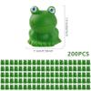 AwnsIMfreien Tiny Frogs, Mini Frogs 200PCS Waterproof Mini Resin Cute DIY Frog Figurines Fade-Resistant Desktop Frog Toy for Moss Landscape Garden 0.7x0.6 in Green, Toy view 2