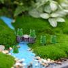 AwnsIMfreien Tiny Frogs, Mini Frogs 200PCS Waterproof Mini Resin Cute DIY Frog Figurines Fade-Resistant Desktop Frog Toy for Moss Landscape Garden 0.7x0.6 in Green, Toy view 3