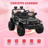 12V Ride on Toys, Electric Car with Remote Control,Ride on Car w/ 4-Wheeler Suspension, 3 Speeds, Led Lights, Bluetooth Music Player, Black view 4