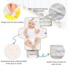 DUOBU Portable Diaper Changing Pad Foldable Baby Changing Mat with Built-in Pillow Waterproof Changing Pad for Newborn Girls Boys Cartoon Umbrellas view 3