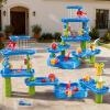 ZDRKWSM 3-Tier 4 Areas Water Table for Kids 3-5, Summer Outdoor Beach Sensory Activity Playset Kids Sand and Water Table Toys, Birthday Gifts for Boys and Girls 3 4 5 6 7 8 view 2