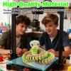 30 Inch 3D Printed Glow in The Dark Animals Snake, Surprise Mystery Fidget Anaconda Toy, Fake Python Statue with Realistic Eyes3-D Print Articulated Viper Cobra Collectible for Home Office (CLR) view 4