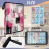 DXTKWL Card Binder Abstract Modern Pink Black Art 9 Pocket Trading Card Holder 900 Pockets with 50 Removable Sleeve Waterproof Album Book Storage for Cards view 3