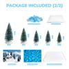 33 PCS Arctic Animals Figurines Set, Winter Animals Toy Figures With Display Box, Diorama Project Supplies Include Polar Bear, Penguin, Trees, Igloo, Fake Snow, Ice Rocks, Backdrop for Kids School DIY view 4