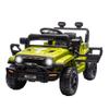 12v Ride on Car for Kids with Parent Remote Control, Electric Power Wheel Car w/ 2 Speeds, Spring Suspension, Music, LED Lights & Safety Belt - Toddler Ride on Toy Car for Age 3+,Green view 1