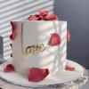 14 PCS Valentine's Day Cake Toppers,Gold Rose Cupid Acrylic Cupcake Toppers Cake Decorations,Anniversary Engagement Wedding Valentine's Day Decorations Birthday Party Supplies view 2