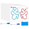 Brain Training Cards for Kids, 40 Reusable Levels for Left & Right Brain Development, Fine Motor Skills & Hand-Eye Coordination, Parent-Child Interaction Learning Game, Ages 5+ (10 Cards + Pen Eraser) view 1