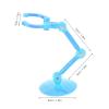 10pcs Action Figure Stand Kits, Doll Display Holder, Plastic Mini Doll Model Support Stand with Easy Assembly, Sturdy and Durable for Anime Figures, Includes 40 Assembly Parts, 40 (Transparent Blue) view 4