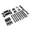 RC Connecting Rod Parts For Mangniu For MN78 1/12 Metal Upgrade Rod Shock Absorber For Seat Mount Suit Remote Control Car Parts Accessories(Black) view 1