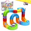 Arnbz 2026 New Infinity Racer 3D Train, 3D Stem Electric Train Set for Kids, DIY Assembled Track Vehicle, Create Lab Gravity Tracks, Educational Gift (Standard Edition) view 1