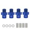 7075 Aluminum Alloy 17mm Wheel Hubs +5mm Widening for Traxxas 1/8 for JATO 4X4 VXL 9086 confident(Blue) view 2