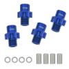 7075 Aluminum Alloy 17mm Wheel Hubs +5mm Widening for Traxxas 1/8 for JATO 4X4 VXL 9086 confident(Blue) view 4