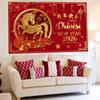 2026 Chinese New Year Banner Year of the Horse Decorations, Happy Chinese New Year Backdrop, Chinese Lunar New Year Decorations view 4