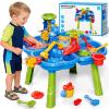Novaluki Sand and Water Table for Toddlers 3-5, Kids Outdoor Activity Water Tables with Beach Fun Sand Toy, Summer Outside Toys Water Playset for Toddler Boys Girls Ages 2 3 4 5 6 7 8 view 1